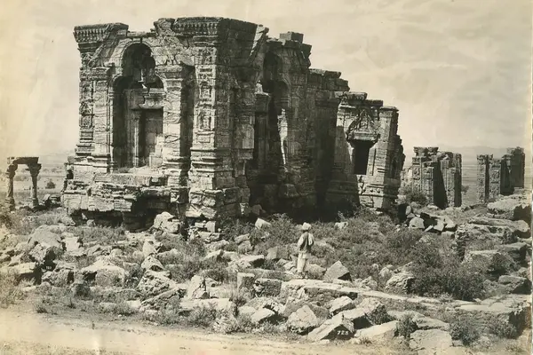 Martand Sun Temple in Kashmir, India (c. 1900)