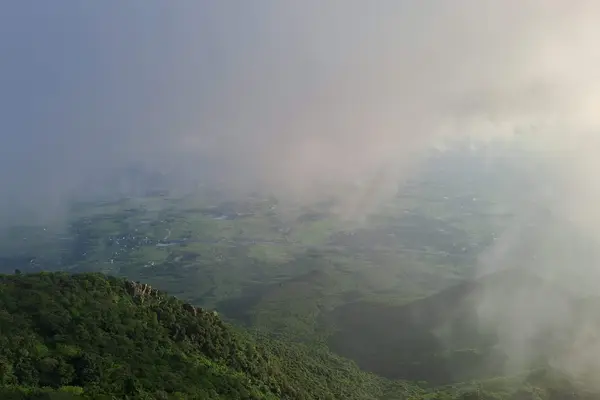 Atop view from shikharji temple in parasnath hill, giridih , jharkhand sample 3