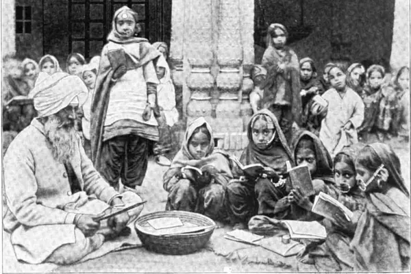 Sikh girls school in Rawalpindi, circa 1920's (estimate)