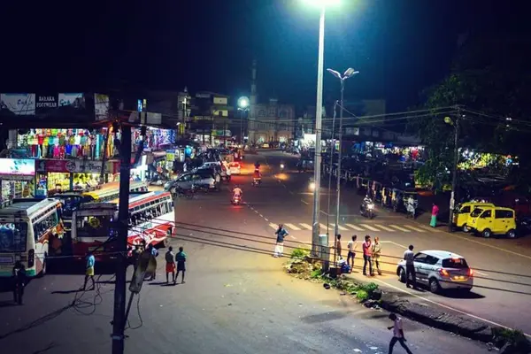 Badiyadka Town Night View