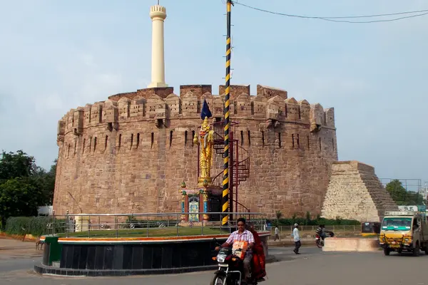23 - Telugu Talli Statue with Kondareddy Buruju as background