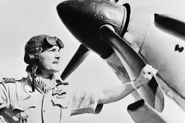 Wing Commander Frank Carey, Officer Commanding the Air Firing Training Unit, based at Amar
