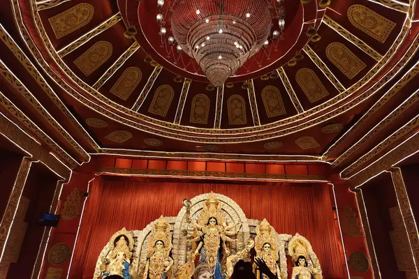Grand decoration in the pandel of Sobuj Sangha, Basirhat
