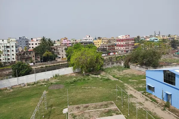 Bagjola canal as seen on a sunny day from 3rd floor of SurTech's main building