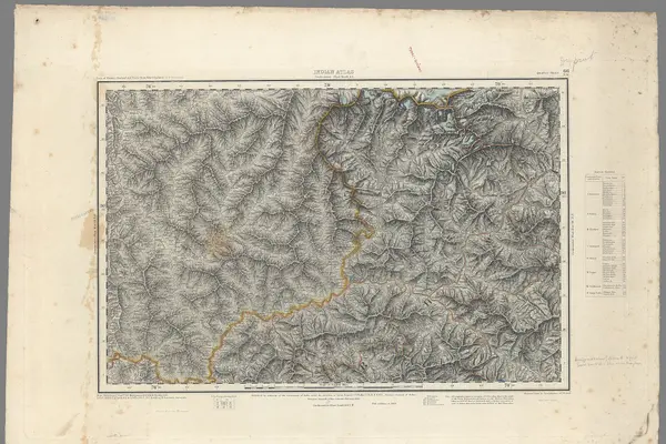 Parts of District Garhwal and Native State Tehri-Garhwal, N.W. Provinces, Indian Atlas, qu