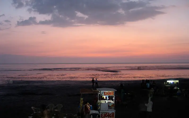 Tithal Beach Sun Set