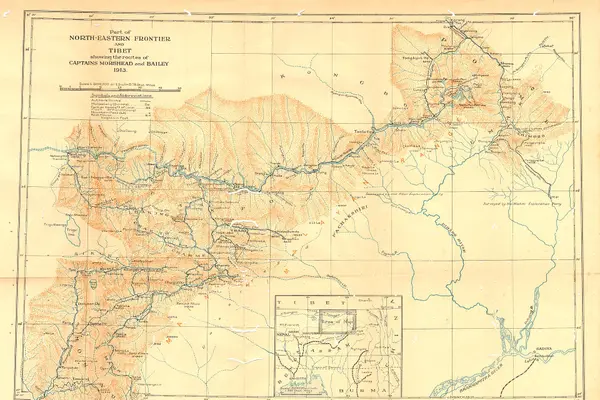 1913 North-Eastern Frontier and Tibet by Morshead and Bailey from RE Journal 1921